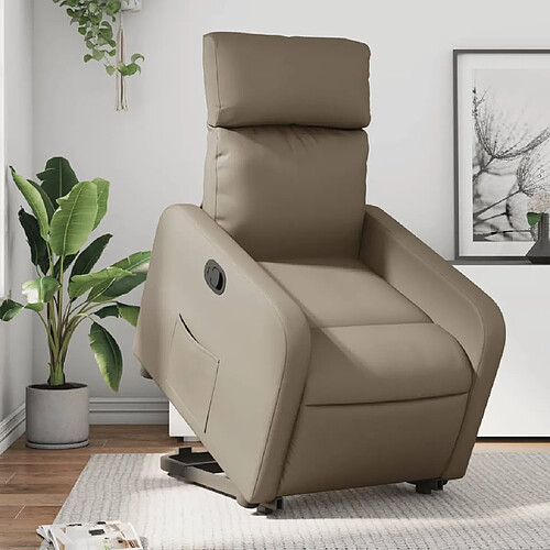 vidaXL Fauteuil inclinable Cappuccino Similicuir