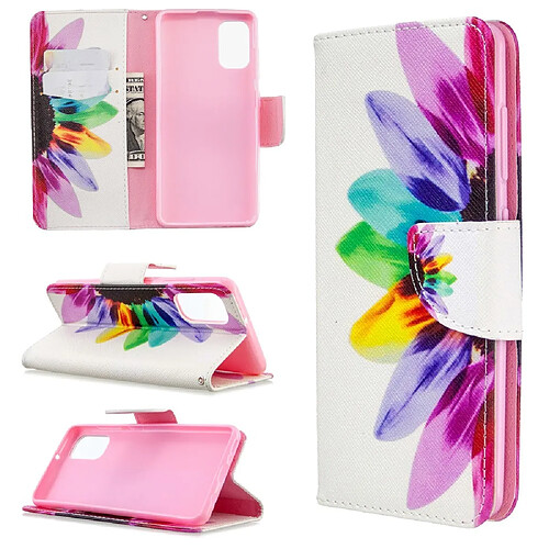 Etui en PU impression de motifs motif de pétales pour votre Samsung Galaxy A41 (Global Version)