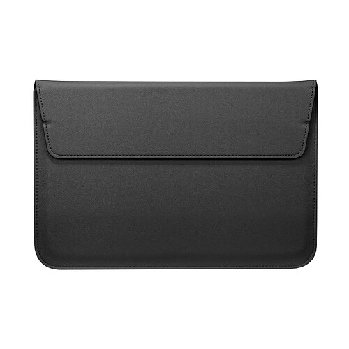 Avizar Pochette Ordinateur Portable 11'' Aspect Cuir Support à Rabat Noir