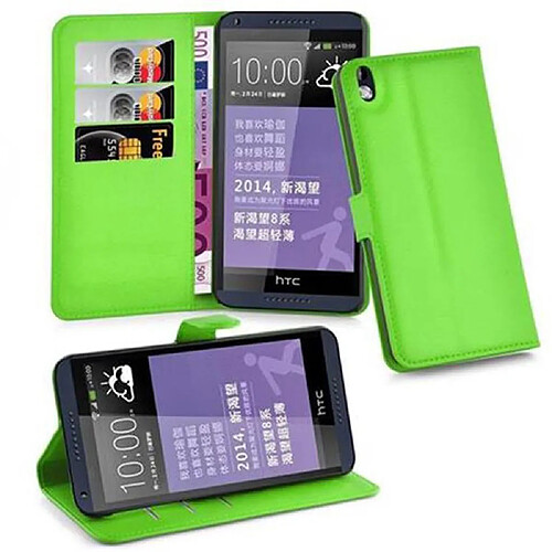 Cadorabo Coque HTC Desire 816 Etui en Vert