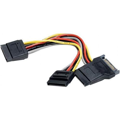 Abi Diffusion Doubleur d'alimentation SATA vers 3 SATA - 30 cm