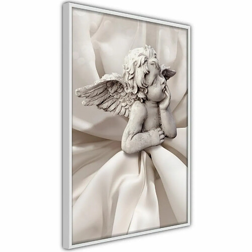 Paris Prix Affiche Murale Encadrée Little Angel 20 x 30 cm Blanc