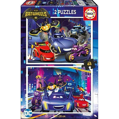 Educa Borras Set de 2 Puzzles Educa Batwheels