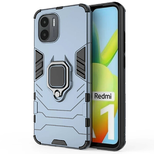 Coque en TPU anti-rayures avec béquille pour votre Xiaomi Redmi A1 4G - bleu