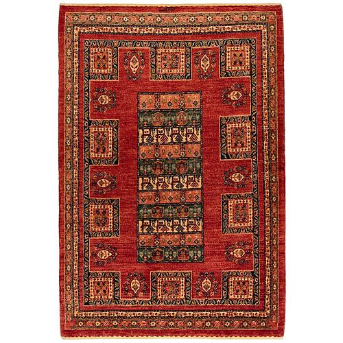 Vidal Tapis de laine 168x115 rouge Kashkuli