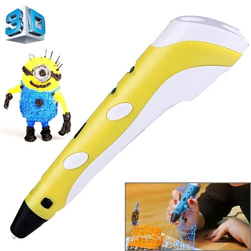 Wewoo Jaune Stylo d'impression 3D portatif, prise UE