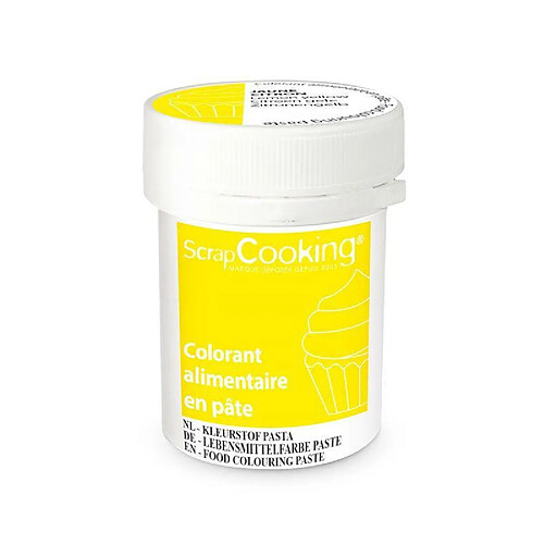 Scrapcooking Colorant alimentaire en pâte 20 g - Jaune citron