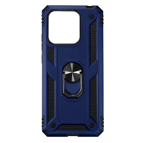 Avizar Coque Xiaomi Redmi 10C Hybride Bague de maintien Support Vidéo bleu nuit