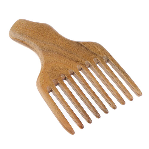 Peigne Large Afro Brosse à Cheveux Coiffure en Bois pour Salon de Coiffeur Professionnelle