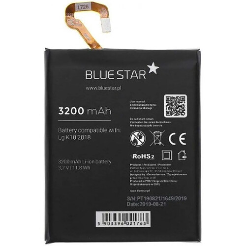 Blue Star Batterie BlueStar Prenium - Charge Rapide 2.0 -- Pour LG K10 2018 3200mAh