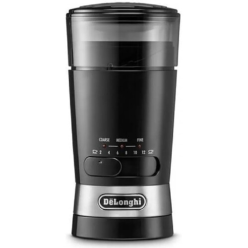 Moulin à café DELONGHI KG210 - Noir - 170 W - 3 finesses de mouture - Capacité 90 g