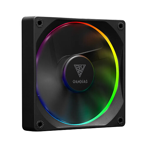 GAMDIAS Ventilateur de boitier Aeolus M3 RGB 12cm (Noir)