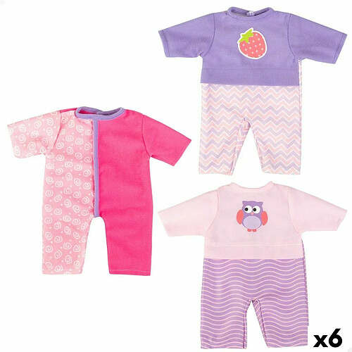 Color Baby Vêtements de poupée Colorbaby 3 Pièces 6 Unités