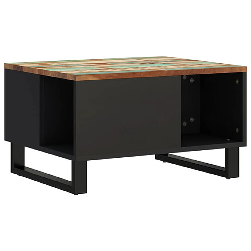 ComfortXL Table Basse 60x50x35 Cm Bois De Récupération Massif