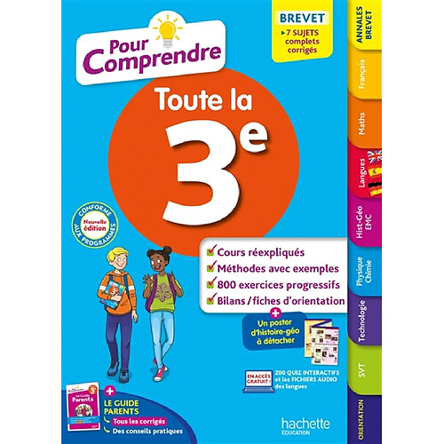 Pour comprendre toute la 3e : nouveau brevet : conforme aux programmes