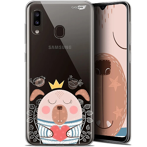 Caseink Coque arrière Samsung Galaxy A20 (6.4 ) Gel HD [ Nouvelle Collection - Souple - Antichoc - Imprimé en France] Sketchy Dog