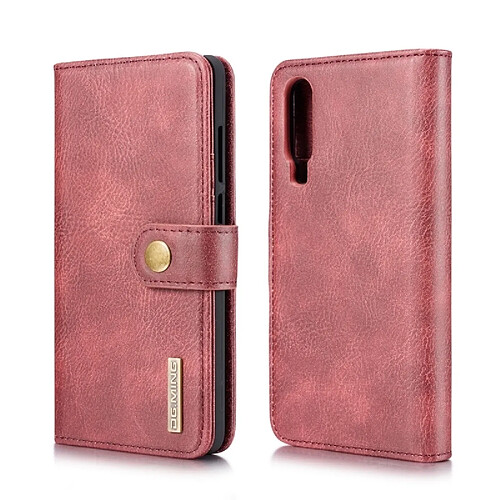 Wewoo Housse Coque Etui en cuir Crazy Horse Texture Flip détachable magnétique pour HuP30, avec porte-cartes et & Portefeuille (Rouge)