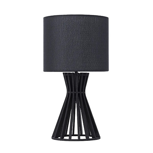 Beliani Lampe de table noir CARRION