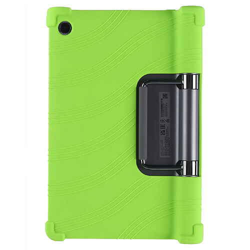 Coque en silicone flexible avec béquille pliable vert pour votre Lenovo Yoga Tab 11