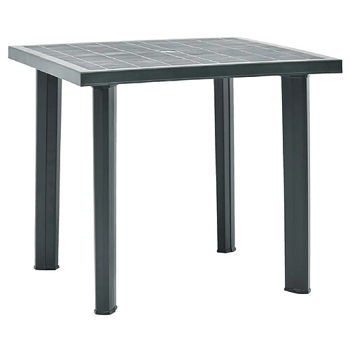 vidaXL Table jardin 80x75 - Plastique vert