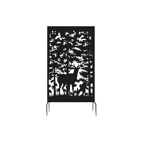 Esschert Garden Brise vue treillis en fer Motif cerf.