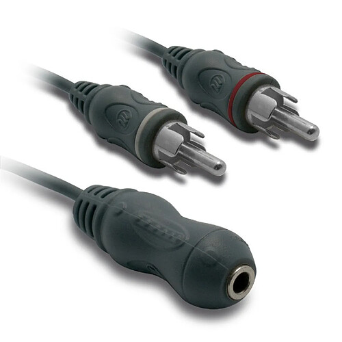 Metronic ADPT AUDIO JACK F/2RCA M 0.1M