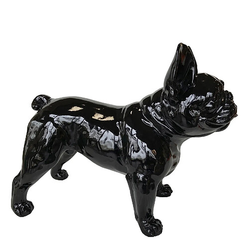 Figurine Boston Terrier Kuatéh Osha 52x25x41 cm Noir