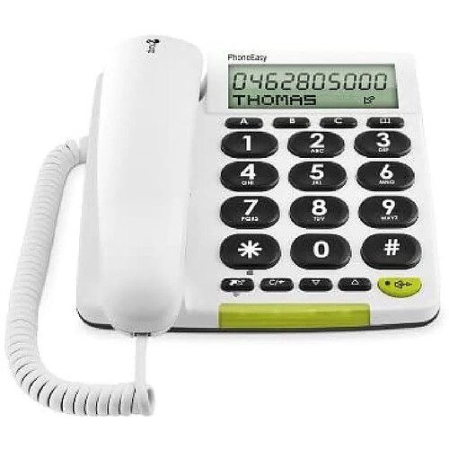 Doro telephone filaire avec écran Blanc