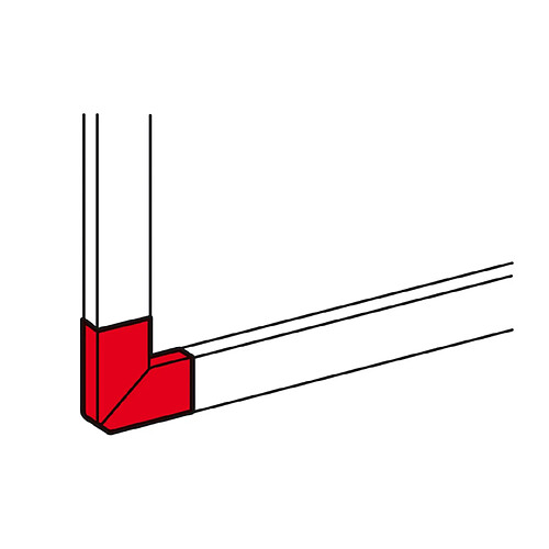 angle extérieur pour goulotte 150 x 65 mm - blanc - legrand dlp 010790