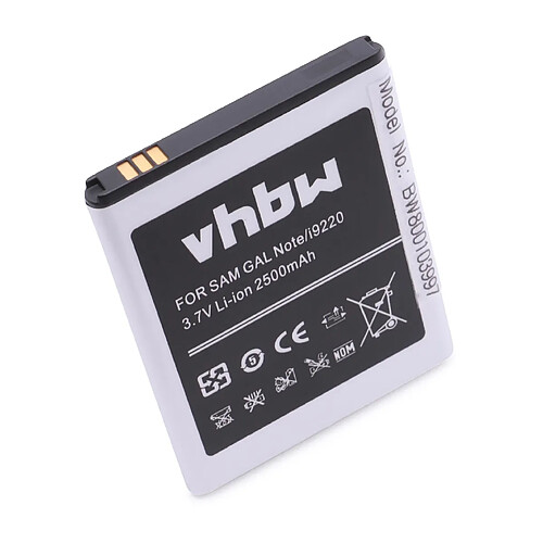 vhbw batterie compatible avec Samsung Galaxy Note SGH-T879 smartphone (2500mAh, 3,7V, Li-Ion)