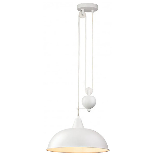 Luminaire Center Suspension Century, blanc