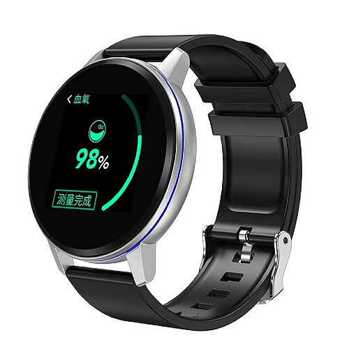 Wewoo Bracelet connecté S01 1,22 pouces écran couleur d'affichage intelligent IPS Smart IP67 imperméable à l'eaurappel d'appel de soutien / surveillance de la fréquence cardiaque / de la pression artérielle / du sommeil / de l'oxygène dans le sang argent