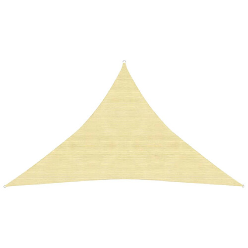 vidaXL Voile d'ombrage 160 g/m² Beige 2,5x2,5x3,5 m PEHD