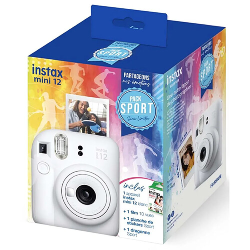 Appareil photo instantane FUJIFILM - INSTAX MINI 12 BLC PACK SPORT