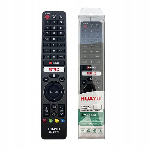 GUPBOO Télécommande Universelle de Rechange pour Sharp AQUOS LCD LED Smart TV Remote Ste