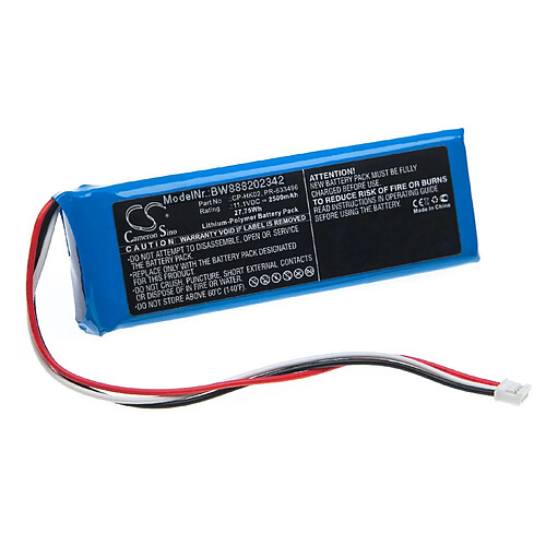 vhbw Batterie compatible avec Harman / Kardon JN14BKH00468, Onyx enceinte, haut-parleurs (2500mAh, 11,1V, Li-polymère)