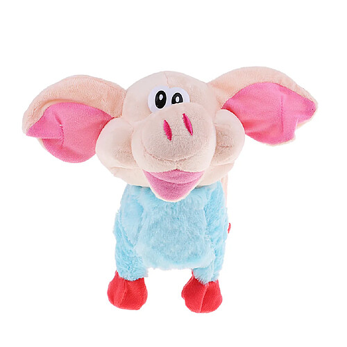 alimenté par batterie cochon électrique marche cochon chantant grunt animal cadeau enfant bleu