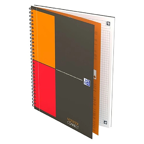 Cahier à spirales Oxford Notebook B5 17,6 x 25 cm - petits carreaux - 160 pages