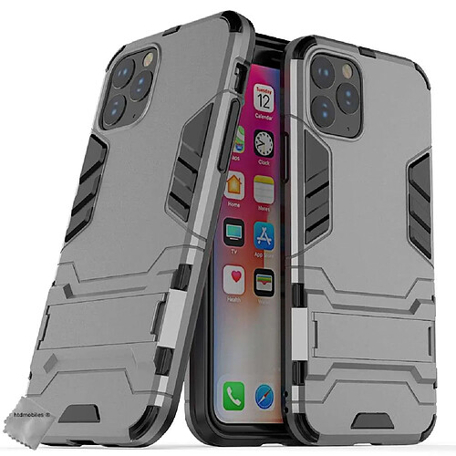 Htdmobiles Coque rigide anti choc pour Apple iPhone 11 Pro + verre trempe - GRIS