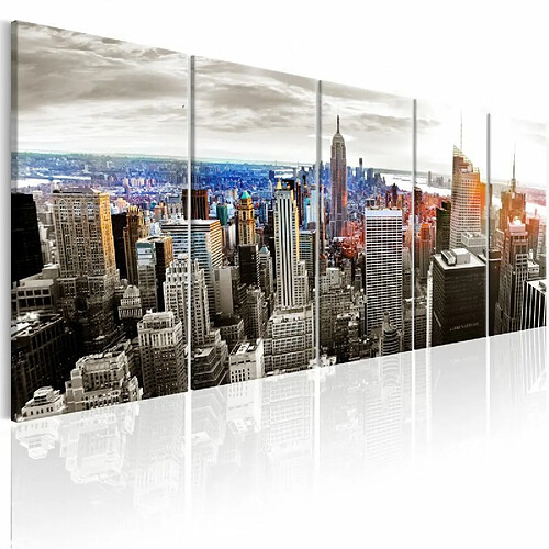 Paris Prix Tableau Imprimé New York : Grey Tower Blocks 80 x 200 cm