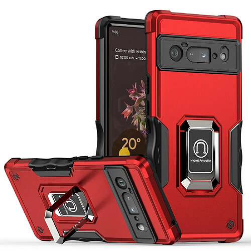 Coque en TPU antichoc, anti-rayures, rouge pour votre Google Pixel 6 Pro