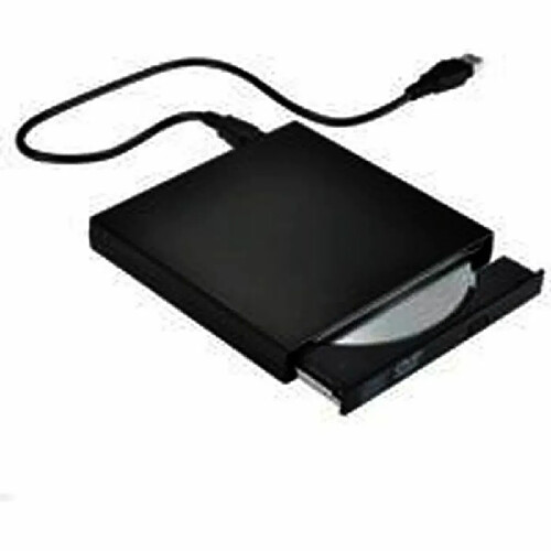 Graveur Lecteur Externe USB 2.0 DVD-R & CD-RW Compatible avec Windows 2000/XP/Vista/Windows7 --Noir