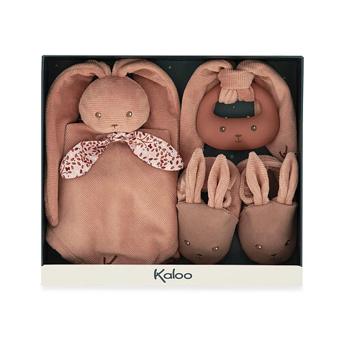 Kaloo coffret cadeau naissance Lapinou terracotta