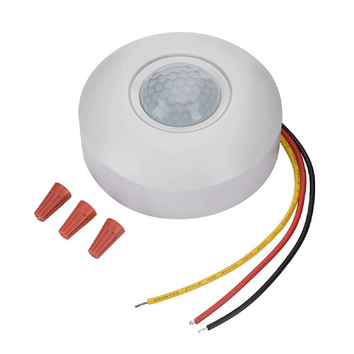 Wewoo Commutateur de capteur de mouvement infrarouge de 12V PIR avec le de détection de retard de 360 degrés pour le plafonnier de LED