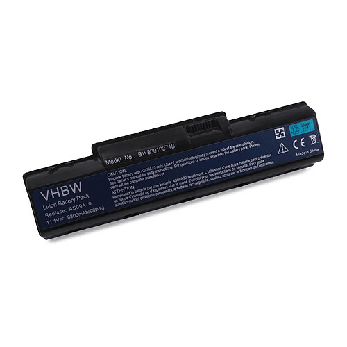 vhbw Li-Ion batterie 8800mAh (11.1V) pour ordinateur, pc Acer eMachines D520, D525m D725, G525, G625, G627 comme AS09A31, AS09A41, AS09A56.