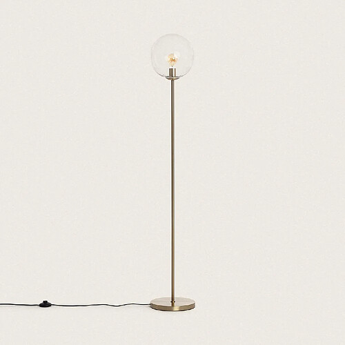 Ledkia Lampadaire Métal et Verre Moonlight Clear Transparent