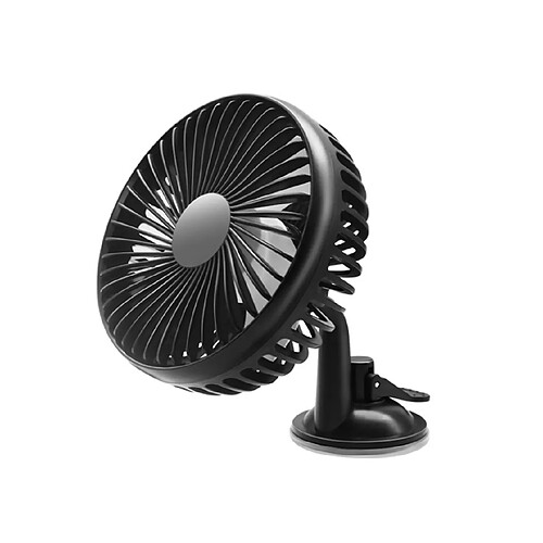 YP Select Ventilateur électrique de véhicule Usb Chargeur de ventouse pour véhicule - Ventouse noir