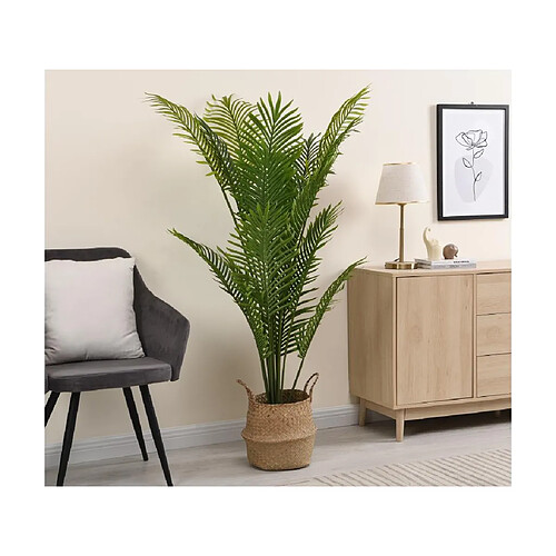 Vente-Unique Arbre artificiel palmier avec pot - H.160 - PALMITA