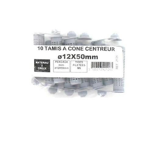 Pack de 10 Tamis à cone centreur BATIFIX diamètre 12 x 50mm