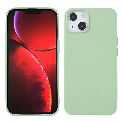 X-Level Coque en TPU + silicone, antichoc, anti-rayures vert clair pour votre Apple iPhone 13 6.1 pouces